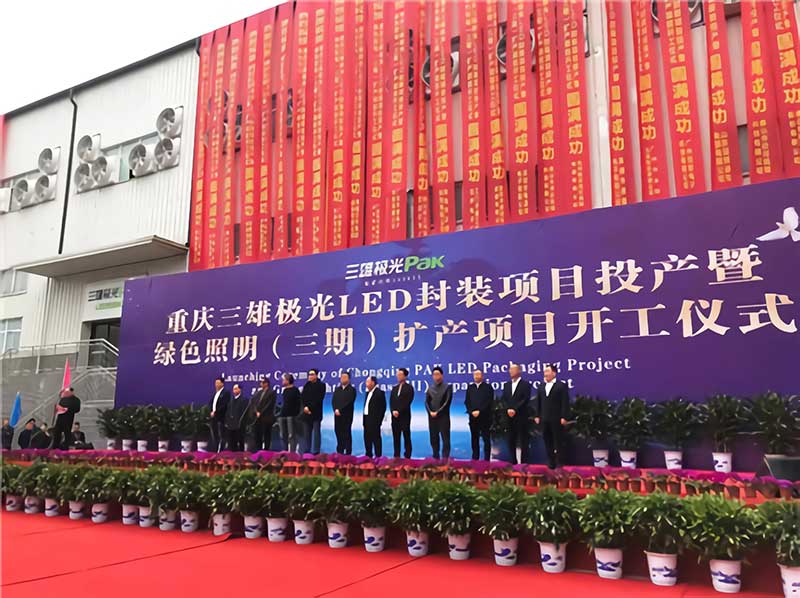 水蜜桃隐私视频网站仪器肖副总出席重庆三雄极光扩产项目开工仪式